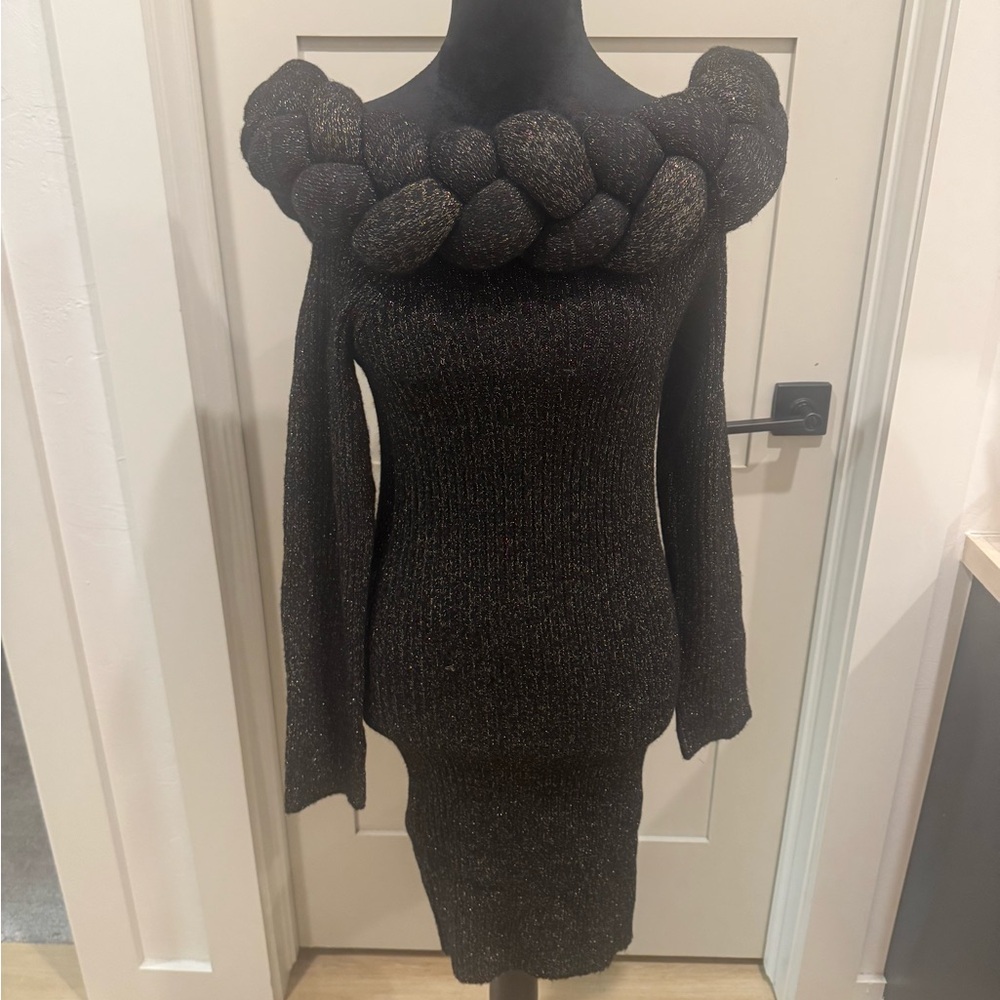 The O Boutique Black Off-the-Shoulder Sweater